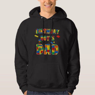 Pappabyggblock till födelsedagspojken hoodie