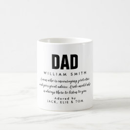 Pappacitat Modern Svart och Vitt Kaffemugg