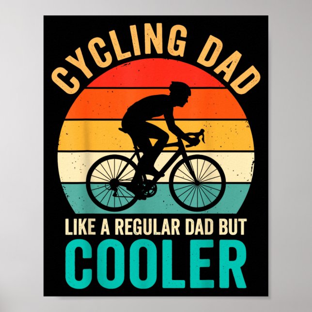 Pappacyklist på samma sätt som vanligt men coolare poster (Framsidan)