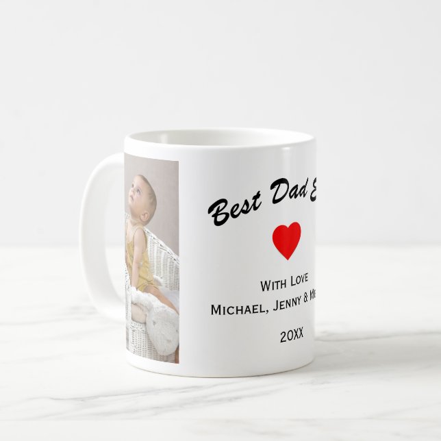 Pappadagen Bästa Pappa Någon Gång Kaffemugg (Framsida vänster)