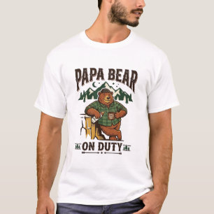 Pappadagen Pappa Björn På Duty Tröja Rolig Djur Da