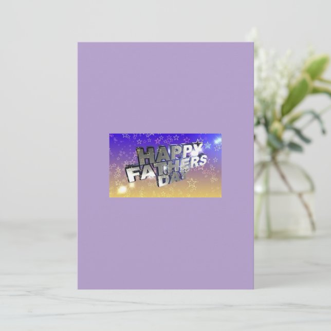 Pappadagens gratulationskort julkort (Stående Fram)