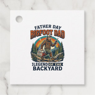 Pappadags Bigfoot Pappa Tröja Snacks Hjälte Roligt Gåvor Etiketter