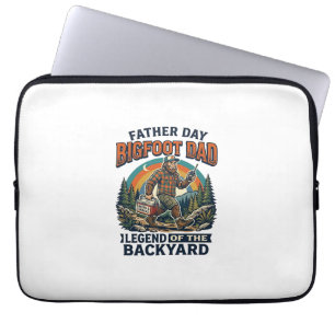 Pappadags Bigfoot Pappa Tröja Snacks Hjälte Roligt Laptop Fodral