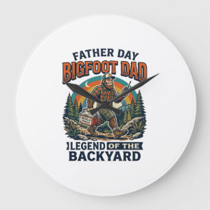 Pappadags Bigfoot Pappa Tröja Snacks Hjälte Roligt Stor Klocka