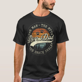 Pappadags Hundpappa Mannen Myten Den T Shirt