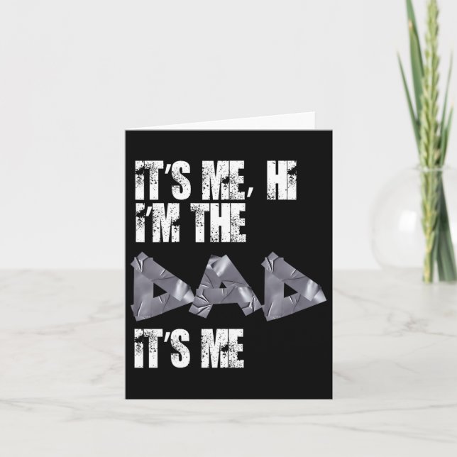 Pappadags T-shirts Rolig Det Är Jag Hej Jag Är Pap Kort (Framsida)