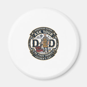 Pappadagsreparation Pappa Tröja Fråga Din Pappa Ha Magnet