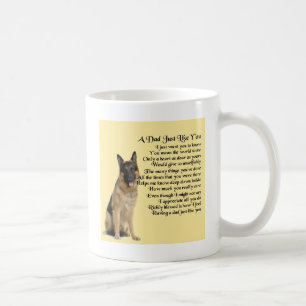 Pappadikt - tysk herdehund kaffemugg