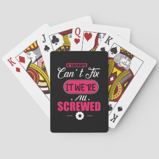 Pappagåva om farfar inte kan fixa casinokort