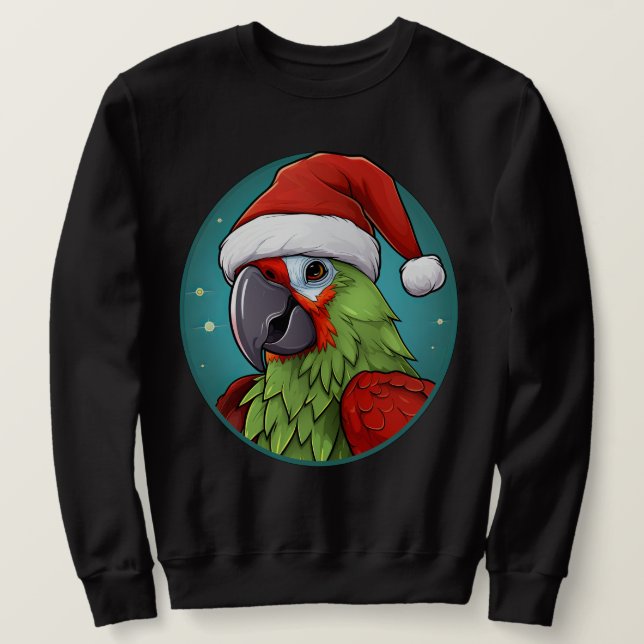Pappagoj jul lång ärmad tröja (Design framsida)