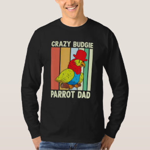 Pappagojpappa Galen Undulat Färgrik Söt Fågel Meme T Shirt