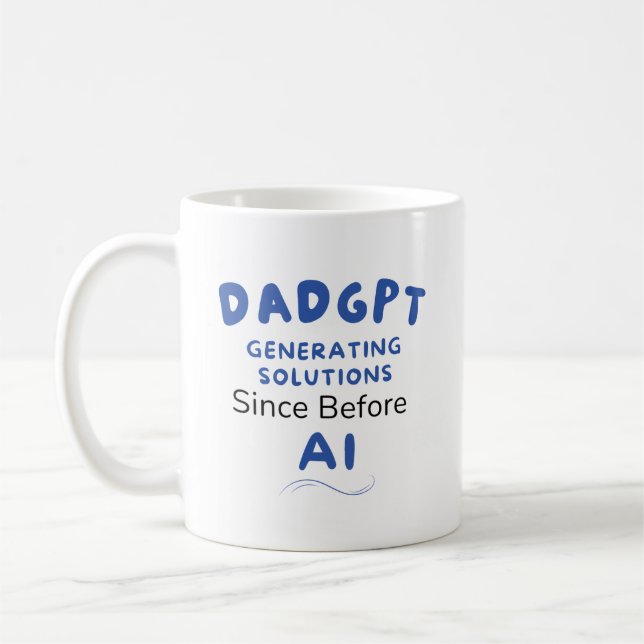 PappaGPT Rollig AI-Pappa  Kaffemugg (Vänster)