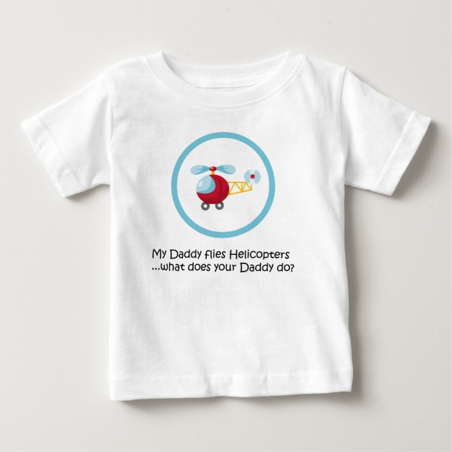 Pappahelikopter T-shirt (Framsida)