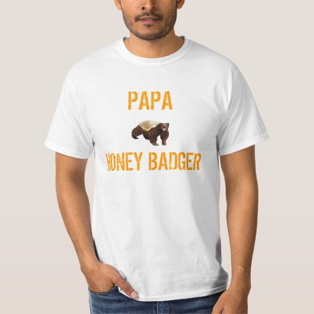 PAPPAHONEY BADGER TEE SHIRT (Framsida)