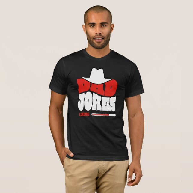 Pappajokes laddar Roligt Västerländskt T Shirt (Hel framsida)