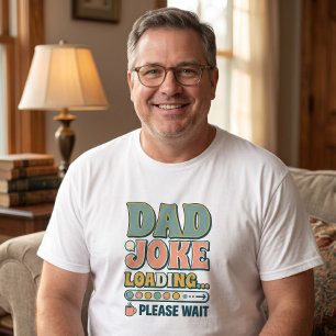 Pappajokes laddar Vänligen vänta Fars dag T Shirt