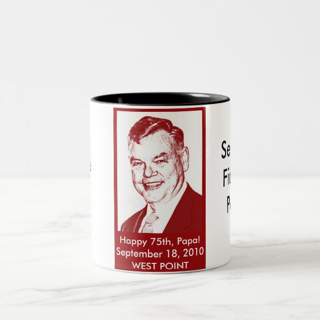 Pappakaffemugg -- Svart Två-Tonad Mugg (Center)
