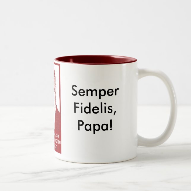Pappakaffemugg Två-Tonad Mugg (Höger)