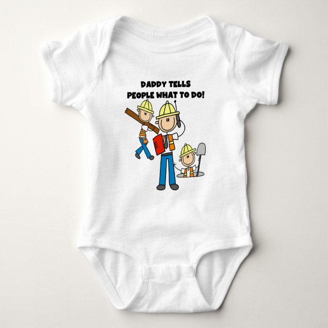 Pappakonstruktionsordförande T-shirt (Framsida)