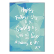 Pappakort till fars dag från mamma och bebis