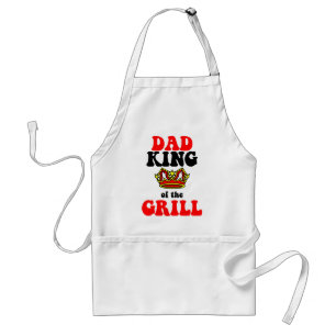 pappakung av grillafars dag förkläde