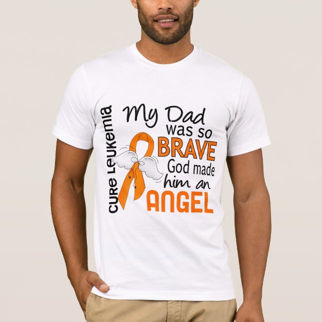 PappaLeukemia för ängel 2 Tee (Framsida)