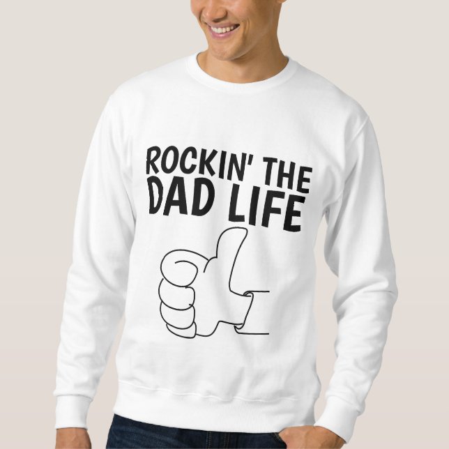 Pappaliv -t-shirts lång ärmad tröja (Framsida)