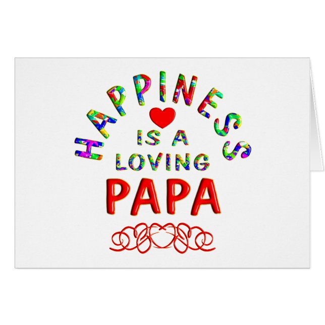 Pappalycka Hälsningskort (Framsidan Horizontal)