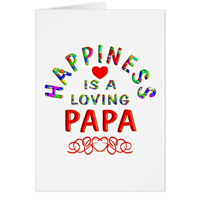 Pappalycka Hälsningskort (Framsidan)