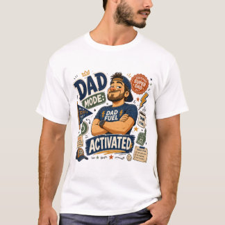 Pappamodus aktiverad t shirt