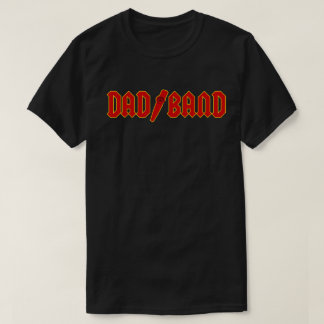Pappamusikband - röd logotyp t shirt