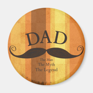 Pappamustaschmagnet Magnet