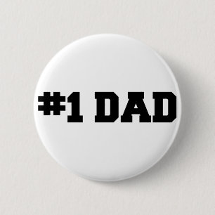 Pappan #1 numrerar en pappa den lyckliga fars knapp