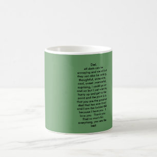 Pappan all pappor kan vara förarglig och konstige kaffemugg