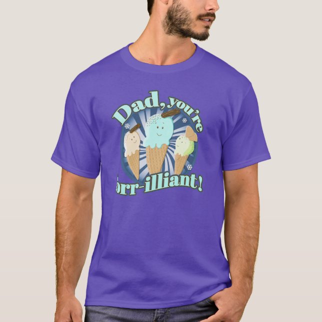 Pappan är du Brr-illiant! Tee (Framsida)