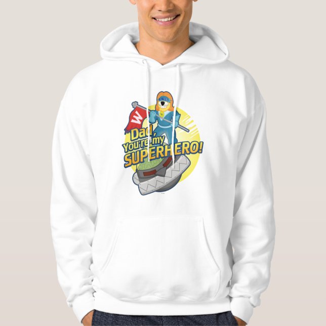 Pappan är du min Superhero Munkjacka (Framsida)