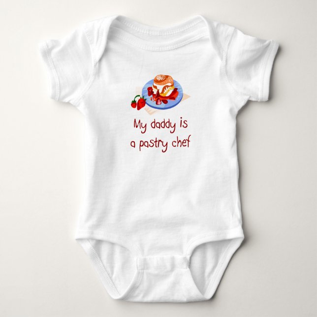 Pappan är en konditorbabyT-tröja Tee (Framsida)