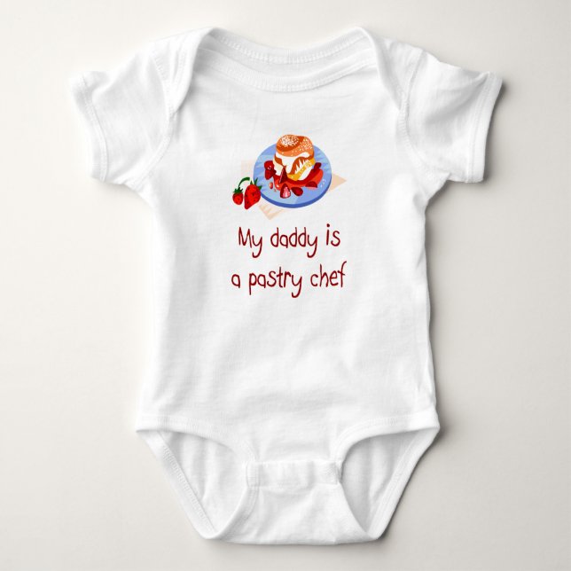 Pappan är en konditorbabyT-tröja Tee Shirt (Framsida)