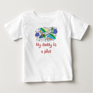 Pappan är en pilot- bebisskjorta t-shirt
