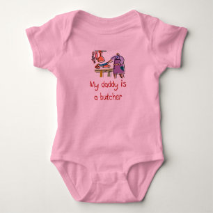 Pappan är en slaktarebabyT-tröja T Shirt