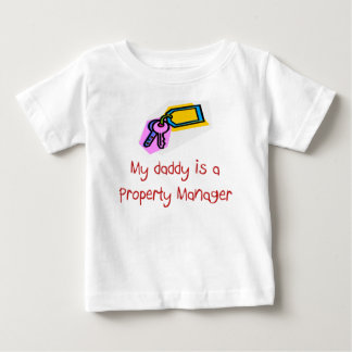 Pappan är enskjorta för bebis för egendomchef t shirt