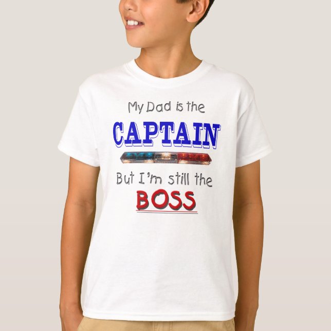 Pappan är kaptenen tee shirt (Framsida)