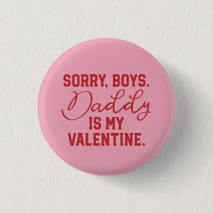 Pappan är min valentin knäppas knapp