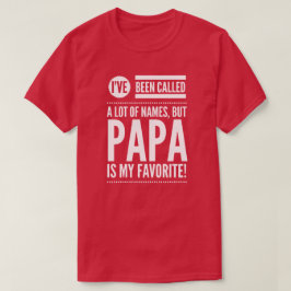 Pappan är mitt favorit- namn t shirt