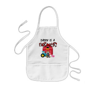 Pappan är Tshirts och gåvor för en bonde Barnförkläde