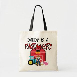 Pappan är Tshirts och gåvor för en bonde Tygkasse