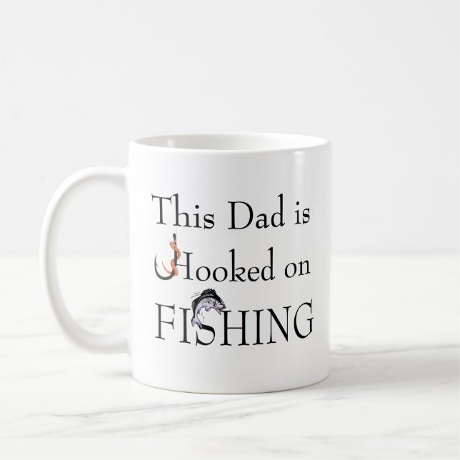 Pappan hakas på FISKE - förhållandeanpassade Kaffemugg (Vänster)