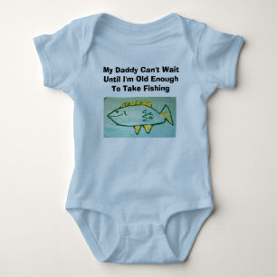 Pappan kan inte väntan---Fiska T Shirt