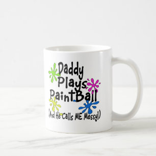 Pappan leker Paintball Kaffemugg